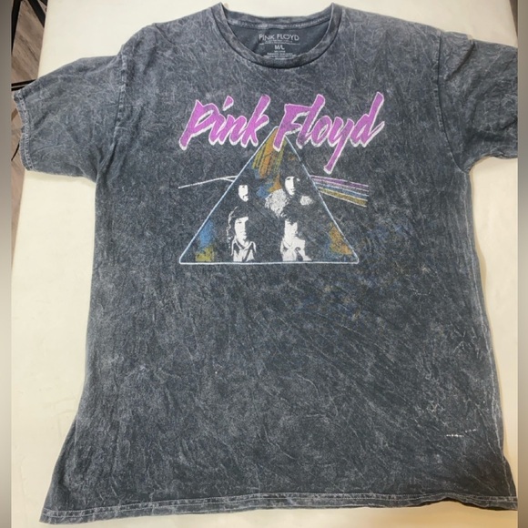 Pink Floyd Gray Short Sleeve Tee with Iconic Prism Design - Picture 4 of 9